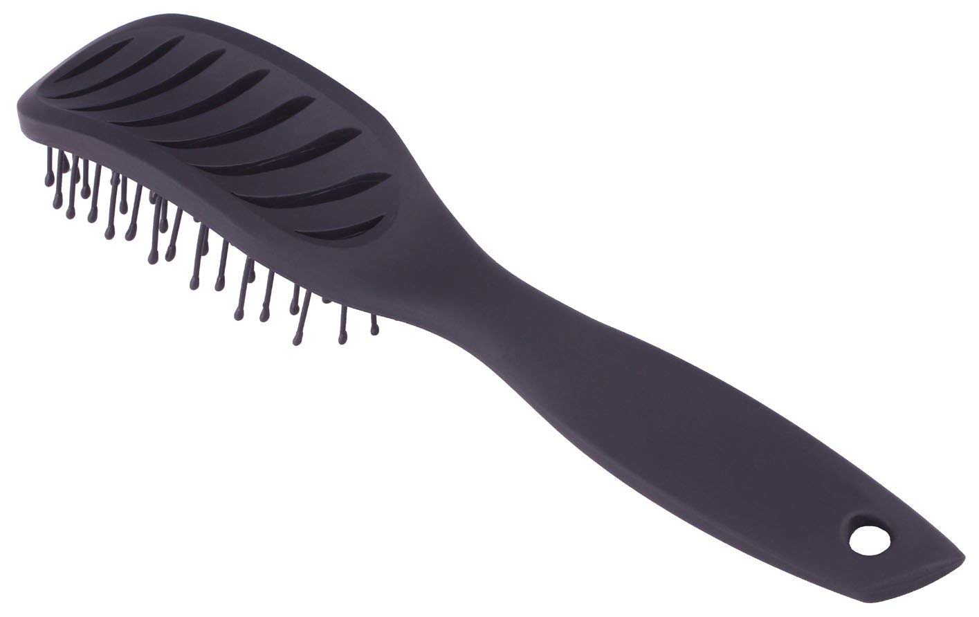 PERFEHAIR Curved Blow Dryer Vent Brush, Plastic Hair Detangling Brush for Short Thick Wavy Hair, Vented Wet Hair Brush for Men and Women - Image 3