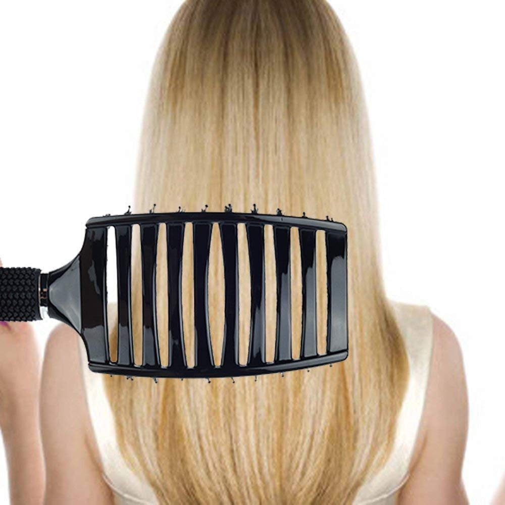 PERFEHAIR Curved Vented Hair Brush 2-Pack - Ergonomic Detangling and Massage Blow Dry Brush for Thick Hair, Vented Hairbrush for Women & Men - Image 6