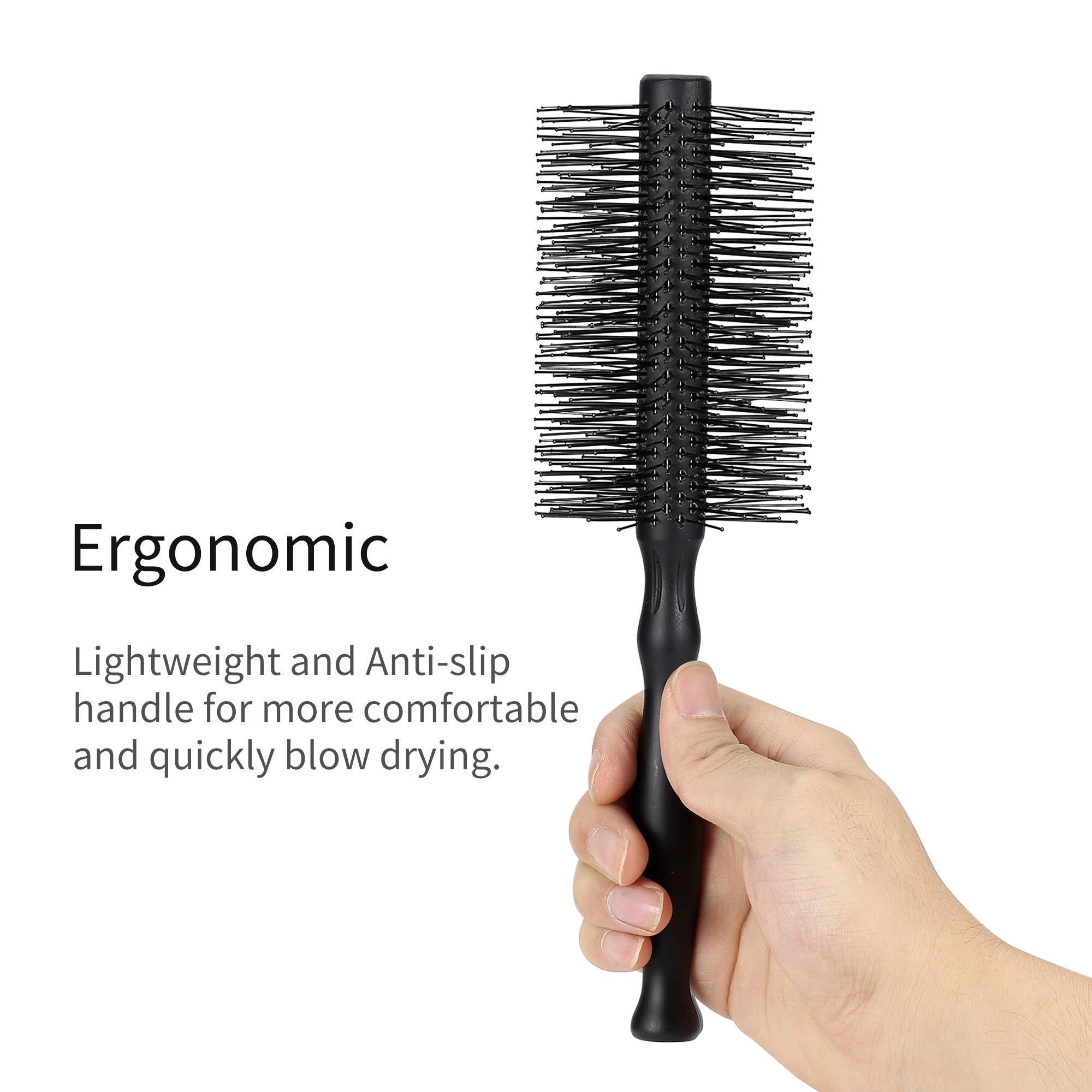 PERFEHAIR Large Round Hair Brush for Women Blow Drying, Soft Nylon Bristles, 2.5-inch Diameter, Big Round Brush for Blowout, Styling, Curling, Smoothing Medium to Long Wavy, Curly, Thick Hair - Image 6