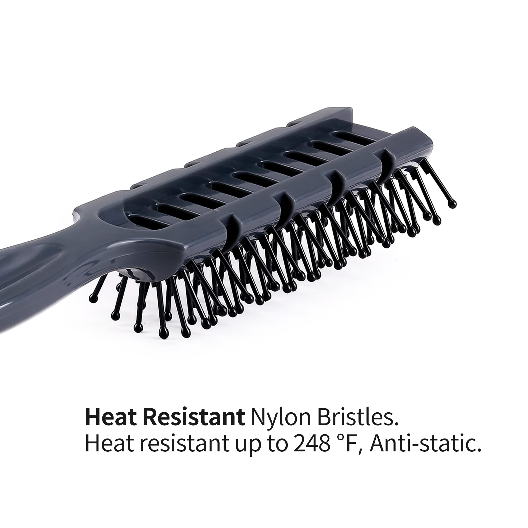 PERFEHAIR Vented Hair Brush for Blow Drying, Styling Women & Men's Long Short, Thin, Thick, Dry or Wet Hair, Static Free & Heat Resistant Vent Hairbrush - Image 4